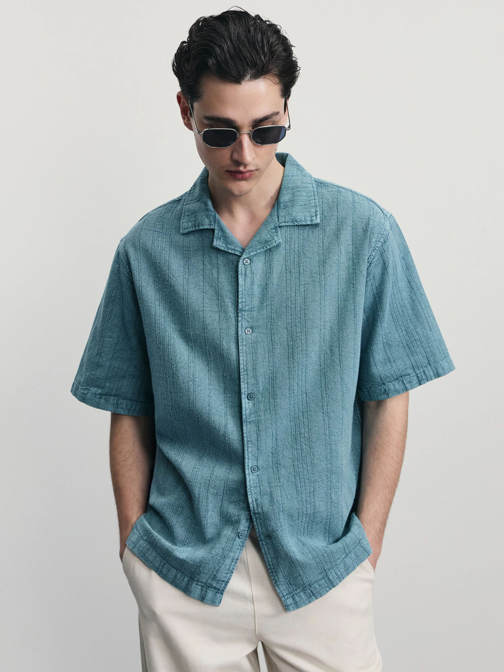 Рубашка из фактурного хлопка / Zarina