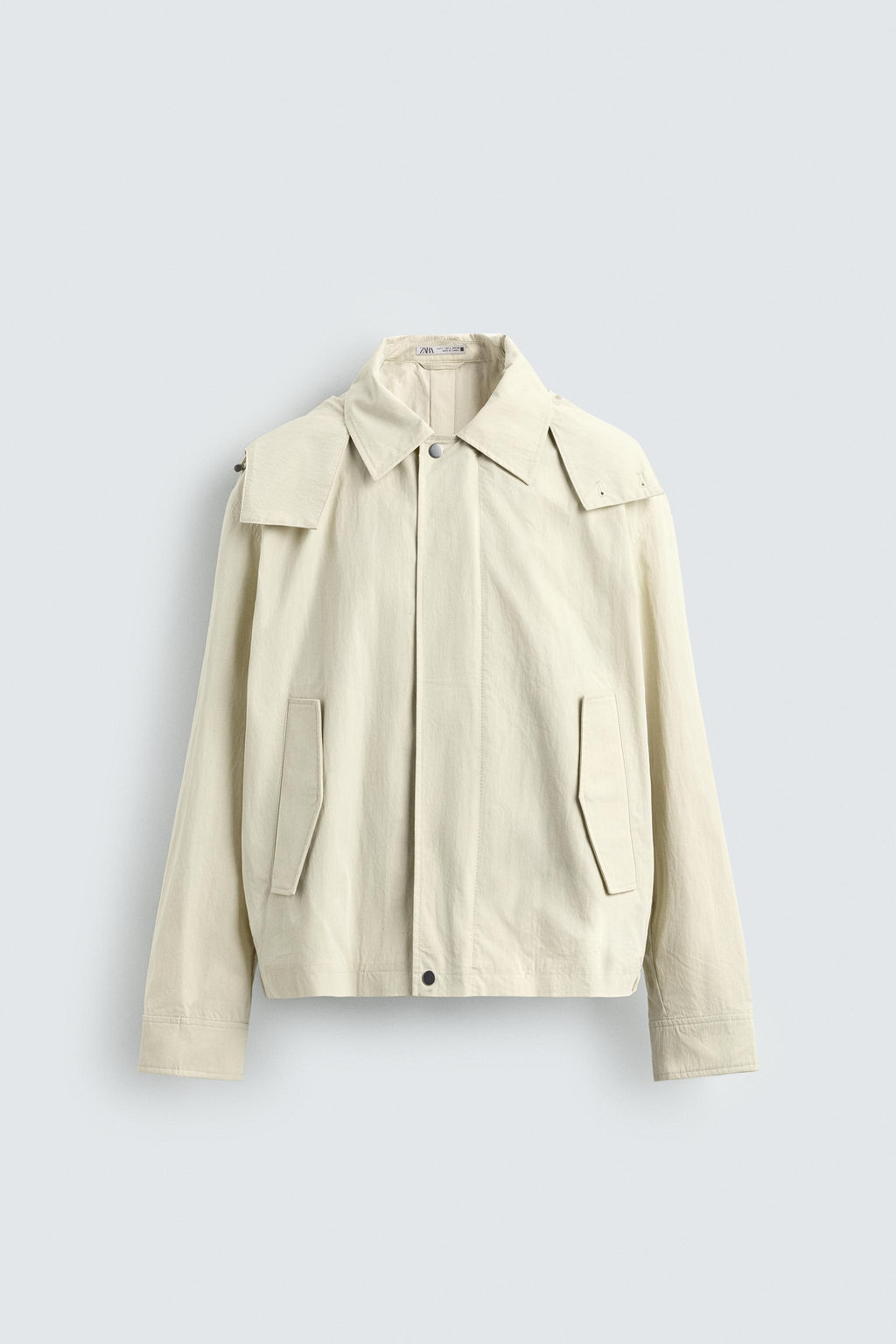 PARKA T?CNICA CROPPED FIT CAPUCHA / Crudo - Zara фото 8