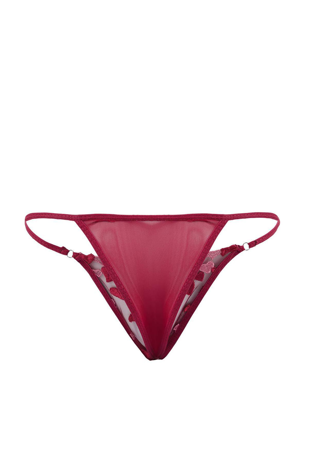 Bordo Brode Kalp Kaps?z Ic Camas?r? Tak?m? THMSS26CC00035 - Trendyolmilla фото 3