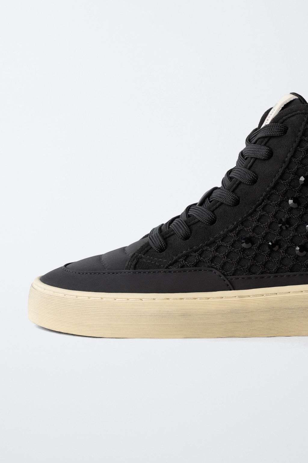 HIGH-TOP SNEAKERS WITH RHINESTONES - Zara фото 4