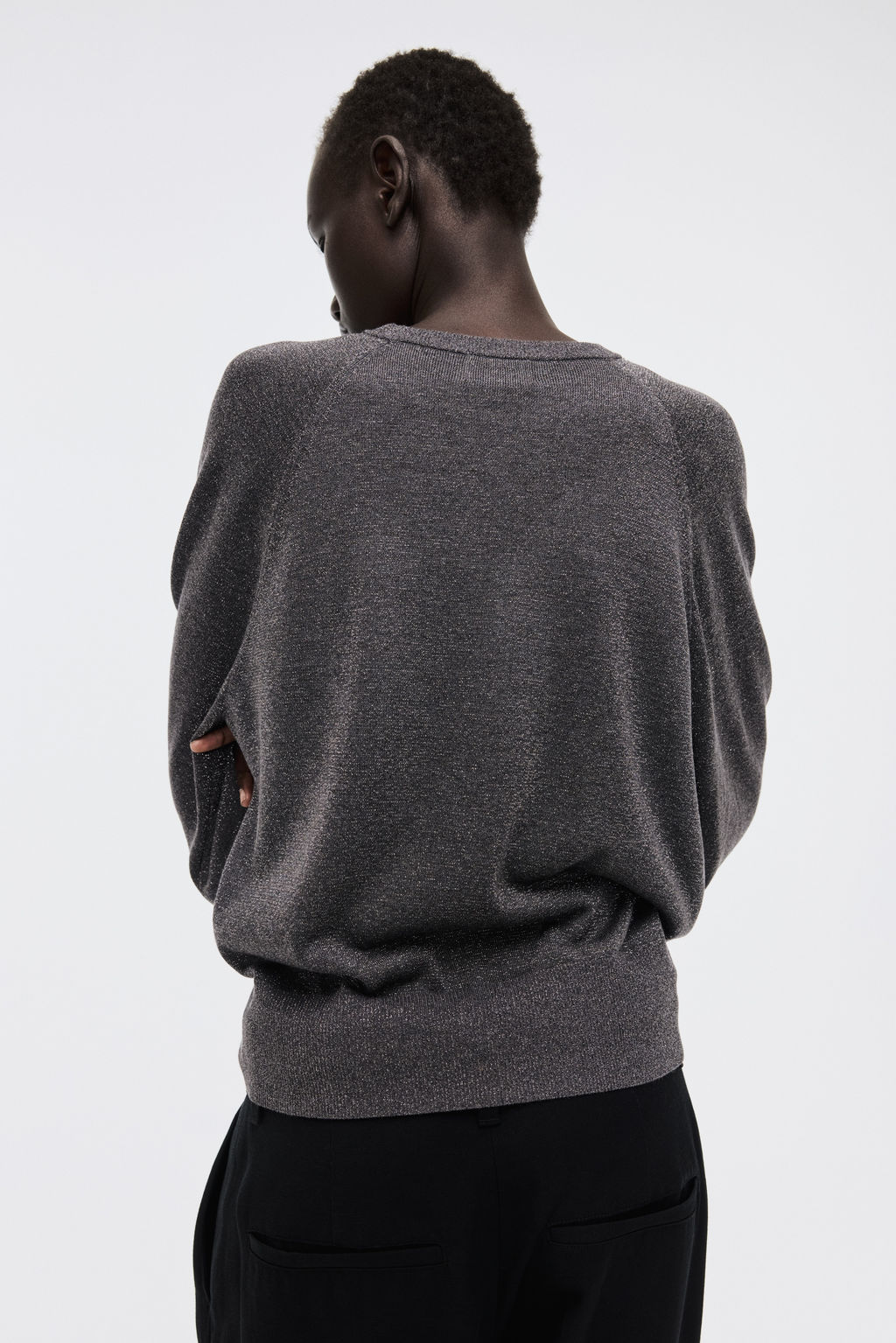 Top de punto fino con brillo - H&m фото 7