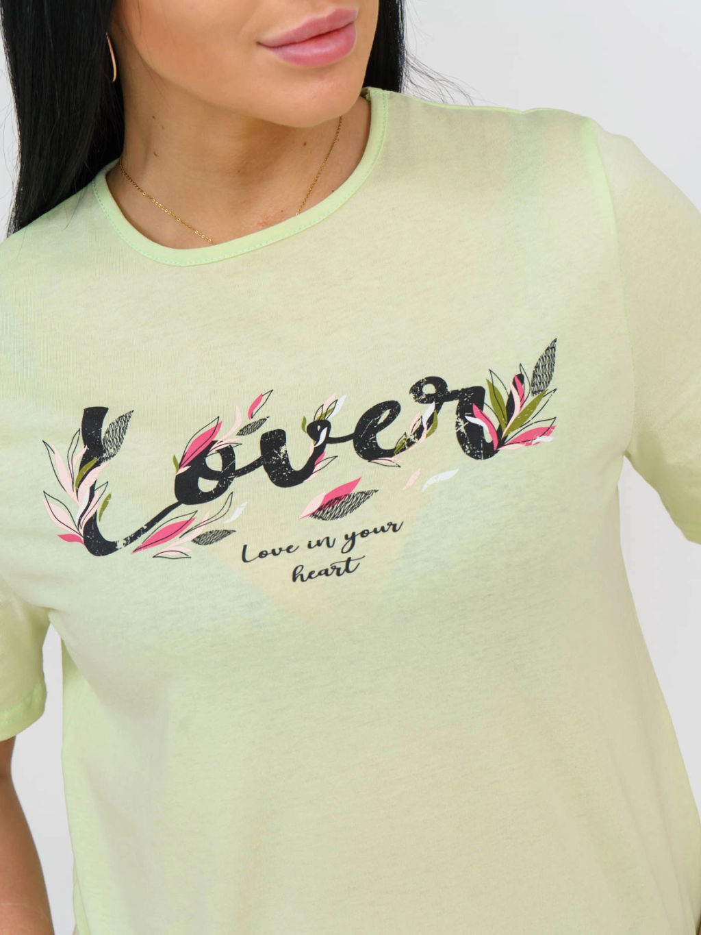 Костюм женский, цвет зеленый белый