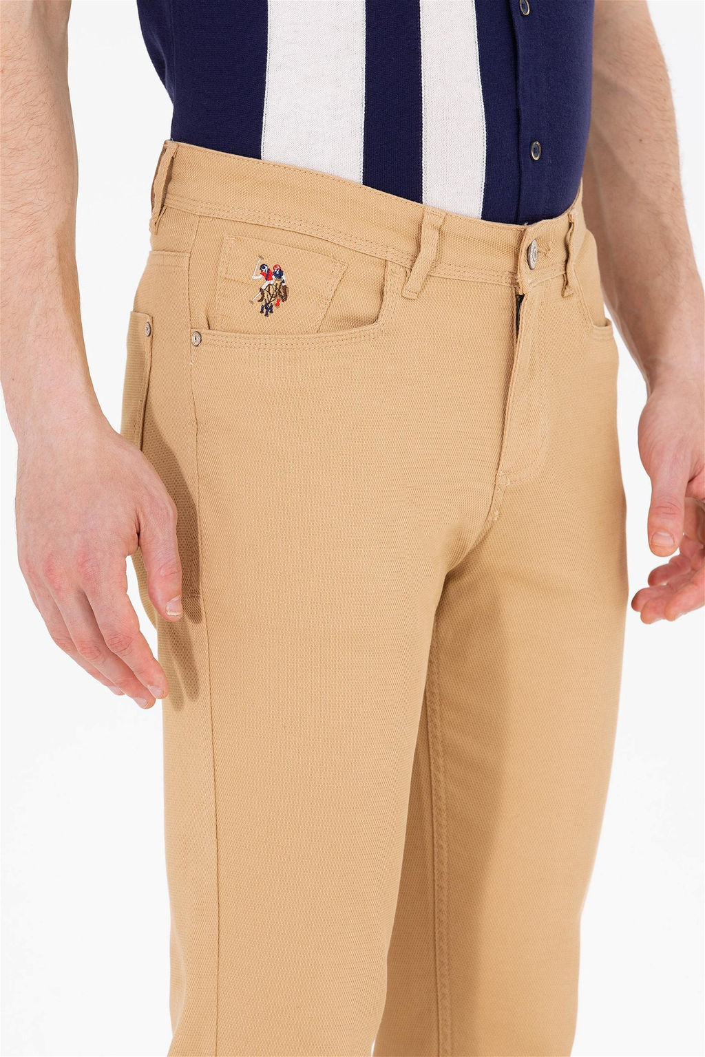 U. S. Polo Assn / Мужские брюки из парусины светло-коричневого цвета - U.s. polo assn фото 6