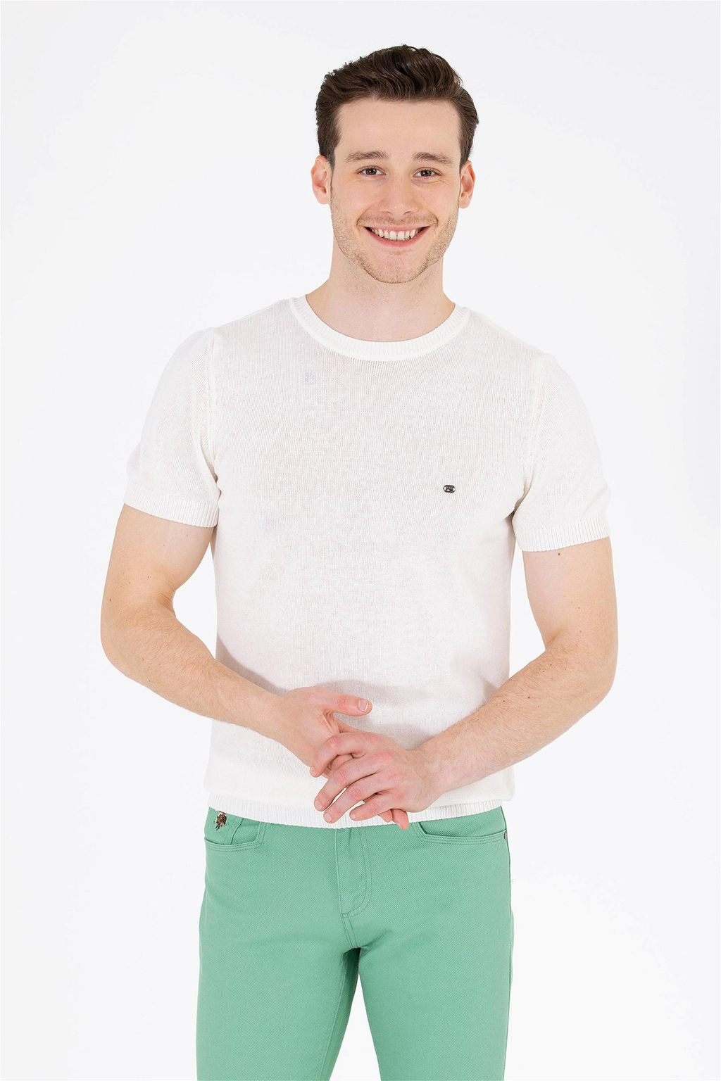 U. S. Polo Assn Мужской свитер цвета экрю - U.s. polo assn фото 9