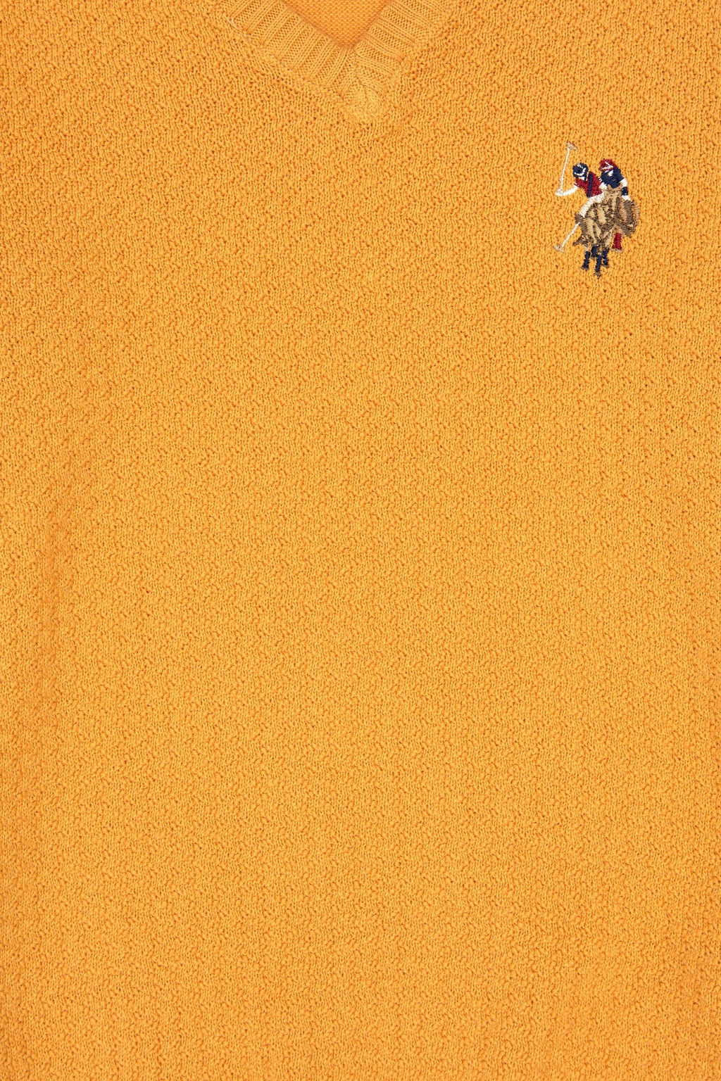 Erkek _ocuk Hardal Basic V Yaka Kazak Sepette S_rpriz _ndirim - U.s. polo assn фото 3