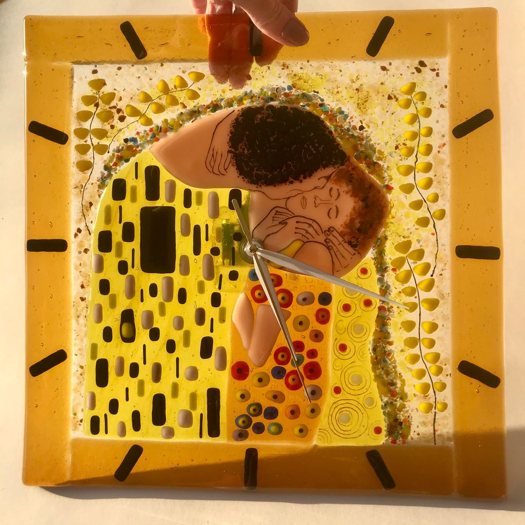 Настенные часы Поцелуй - Стрекоза фото 4