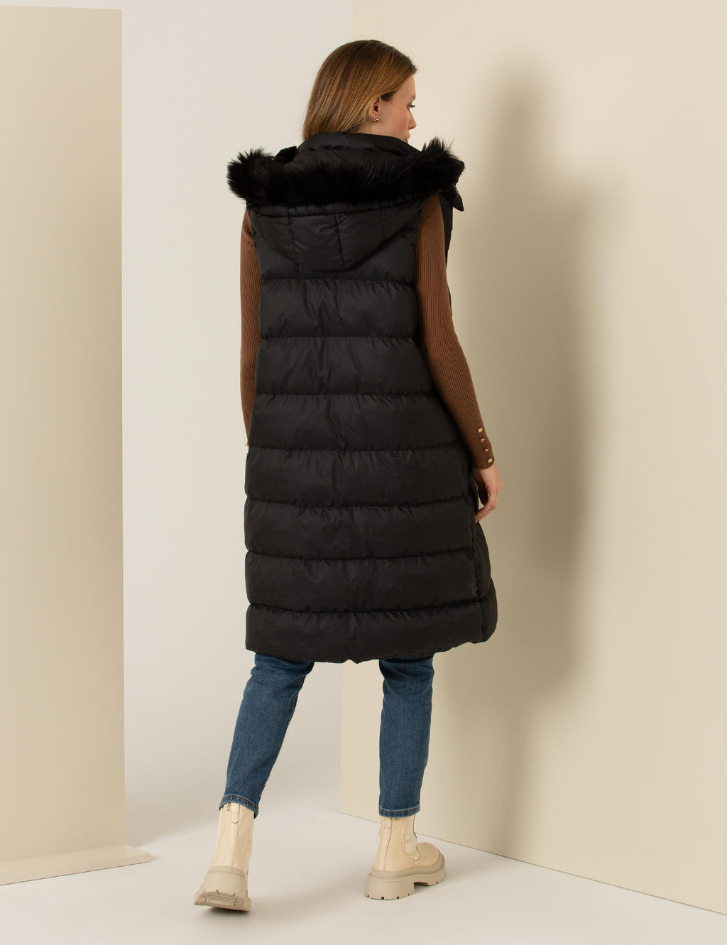 Siyah Oversize Yelek - Pierre cardin фото 5