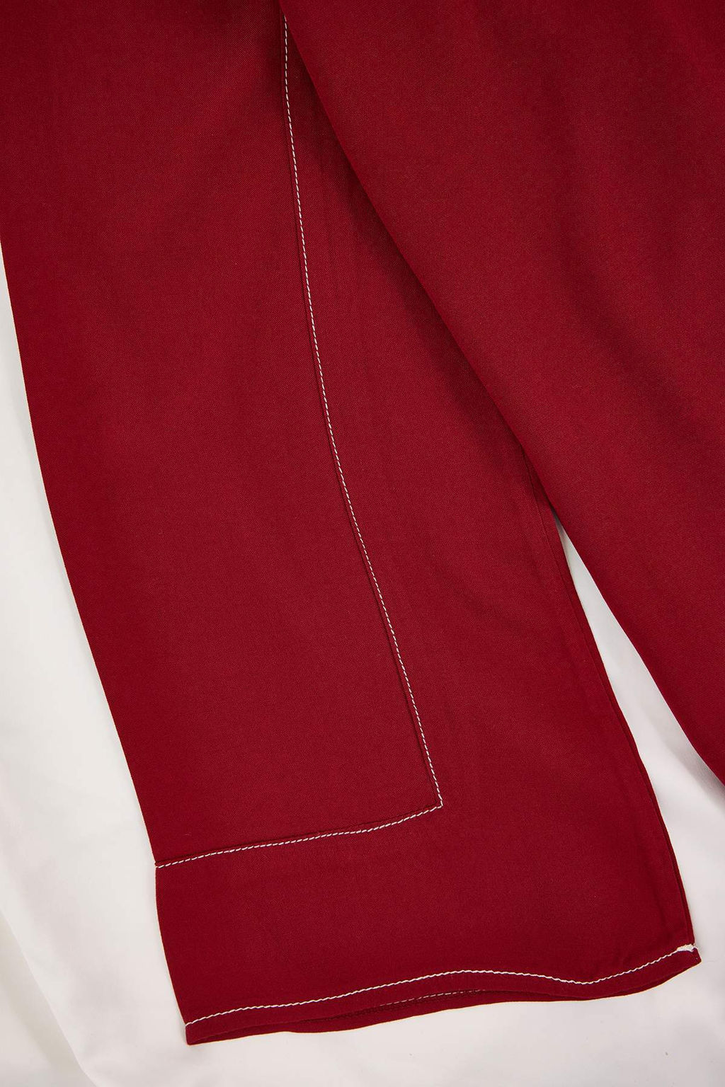 Bordo Duz Shally Dokuma Pijama Tak?m? THMSS26PT00003 - Trendyolmilla фото 7