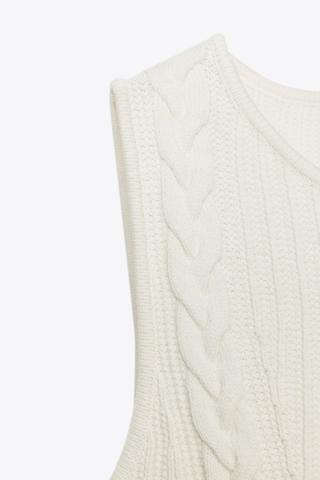 CABLE KNIT PEPLUM TOP - Zara фото 9