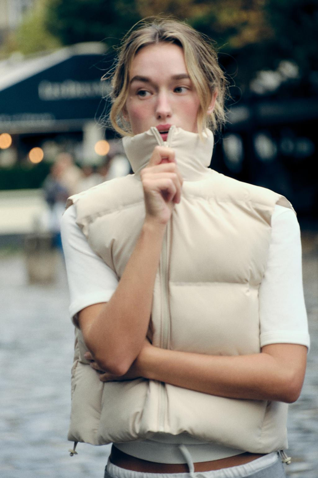 WATER-REPELLENT WINDPROOF PUFFER GILET - Zara фото 2