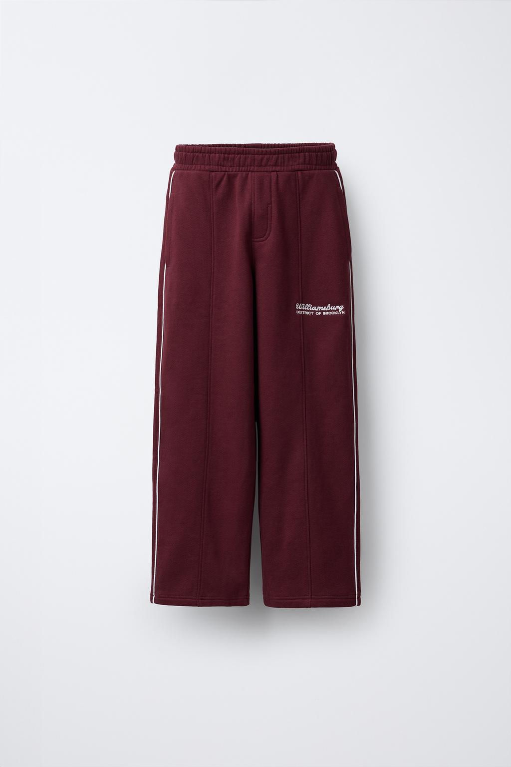 STRAIGHT-LEG PLUSH TROUSERS WITH SLOGAN - Zara фото 5