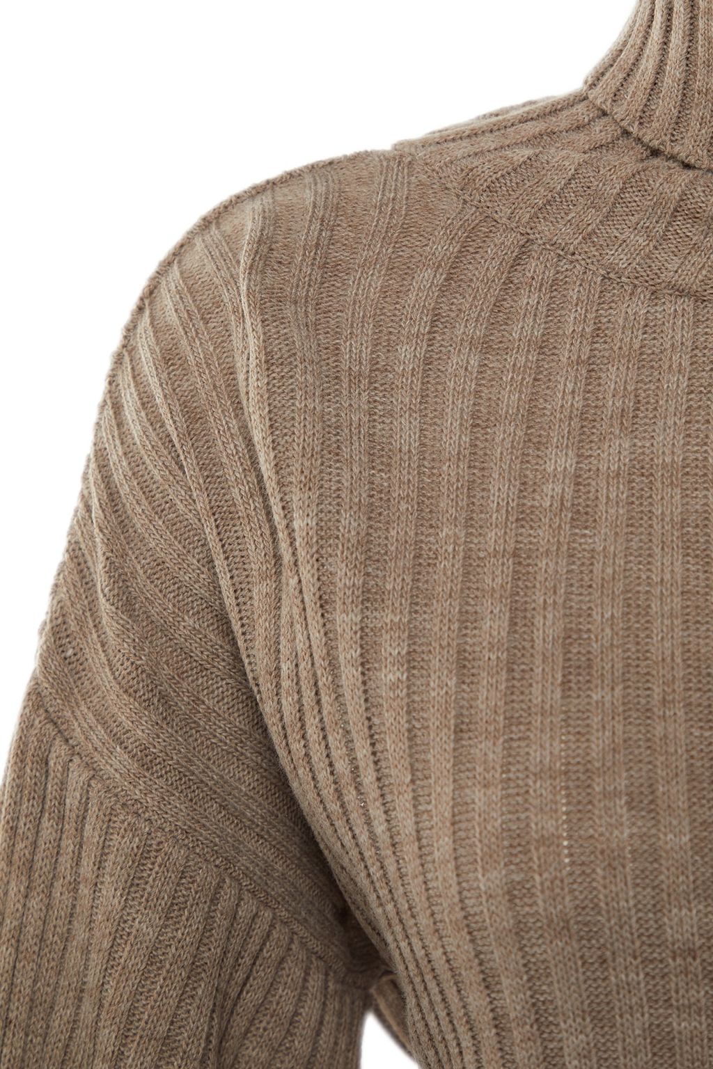 Kahverengi Crop Basic Triko Kazak TWOAW22KZ0223