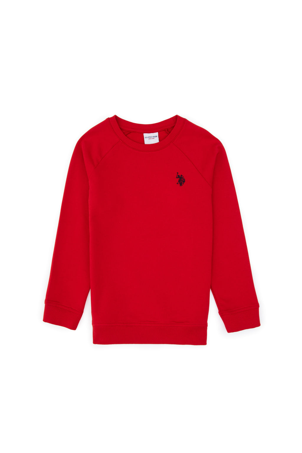 Erkek _ocuk K_rm_z_ Basic Bisiklet Yaka Sweatshirt - U.s. polo assn фото 4