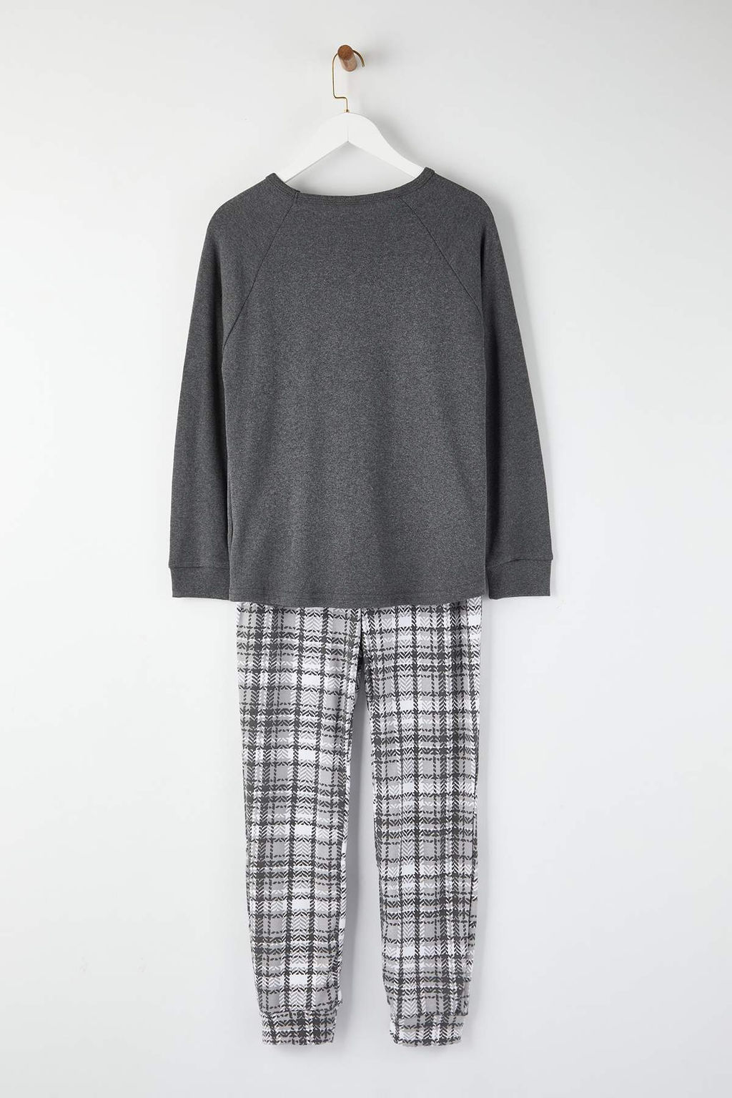 Trendyolmilla Fume Ay?c?kl? ve Penguen Bask?l? Ekoseli Yumos Orme Pijama Tak?m? THMAW22PT0395 фото 11