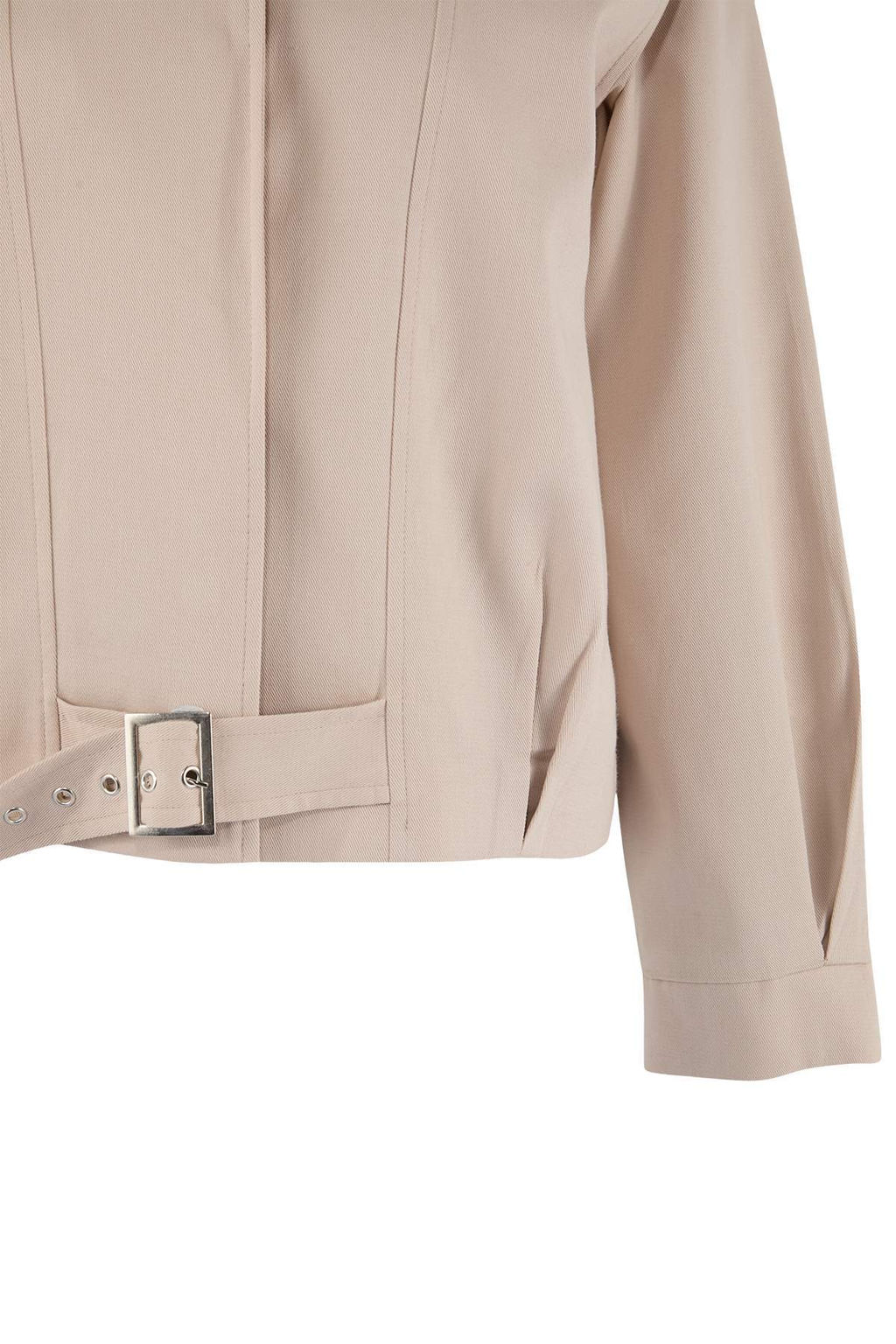 Tas Regular Kal?p Kemer Detayl? Gabardin Ceket Mont TWOSS26MO00003 - Trendyolmilla фото 7
