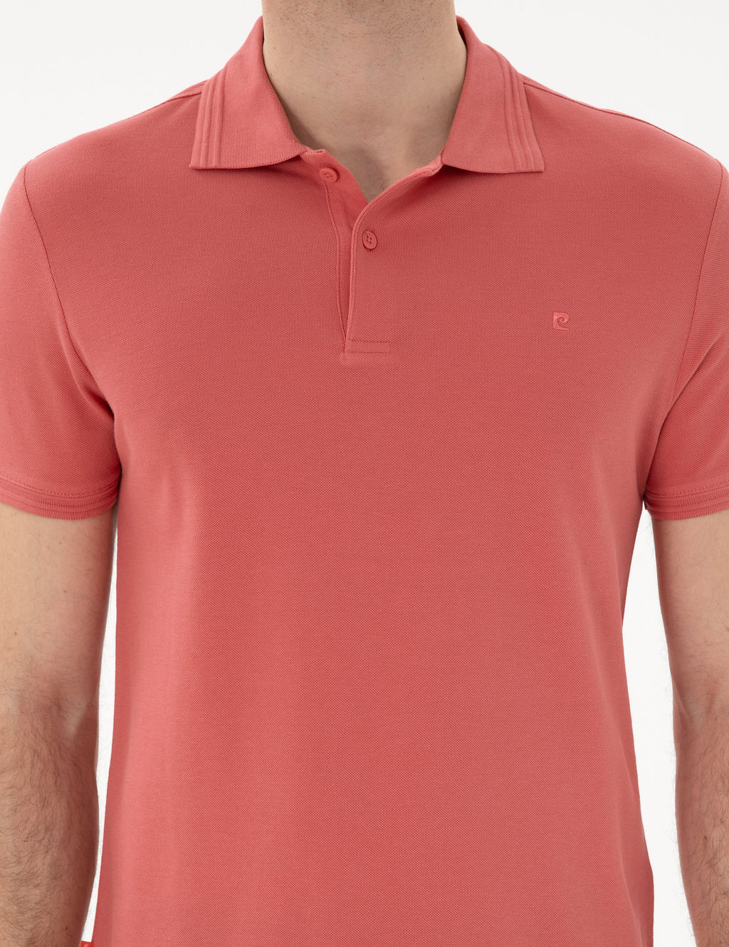 Mercan Slim Fit %100 Pamuk Polo Yaka Basic Ti__rt