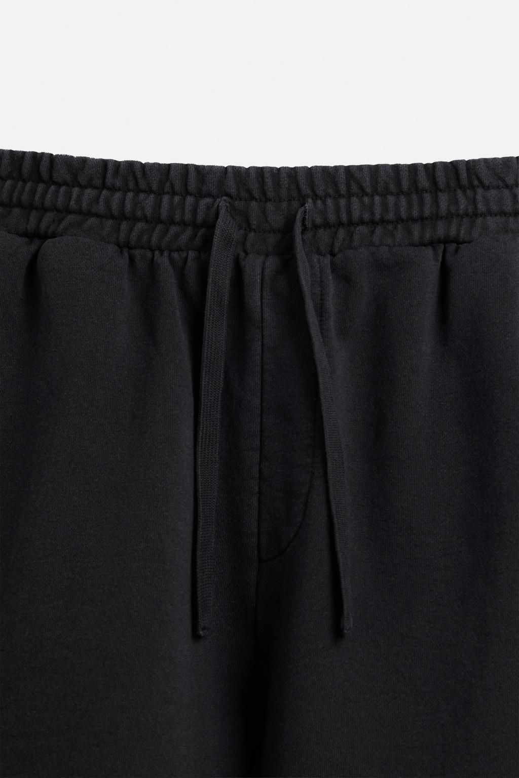 WASHED RELAXED FIT JOGGER BERMUDA SHORTS - Zara фото 8