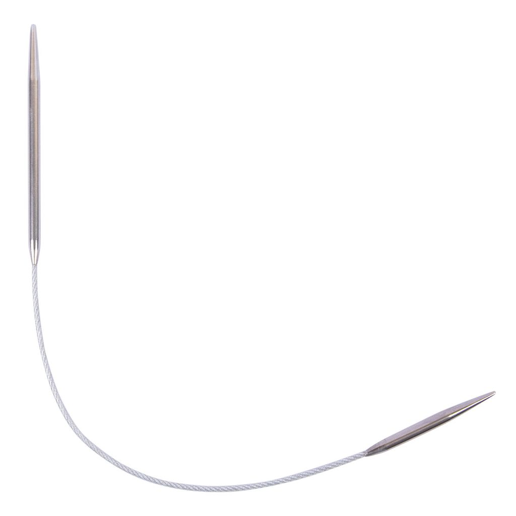 Спицы GAMMA круговые MNF сталь d 3.5 мм 25 см 1 шт с металлической леской  фото 3