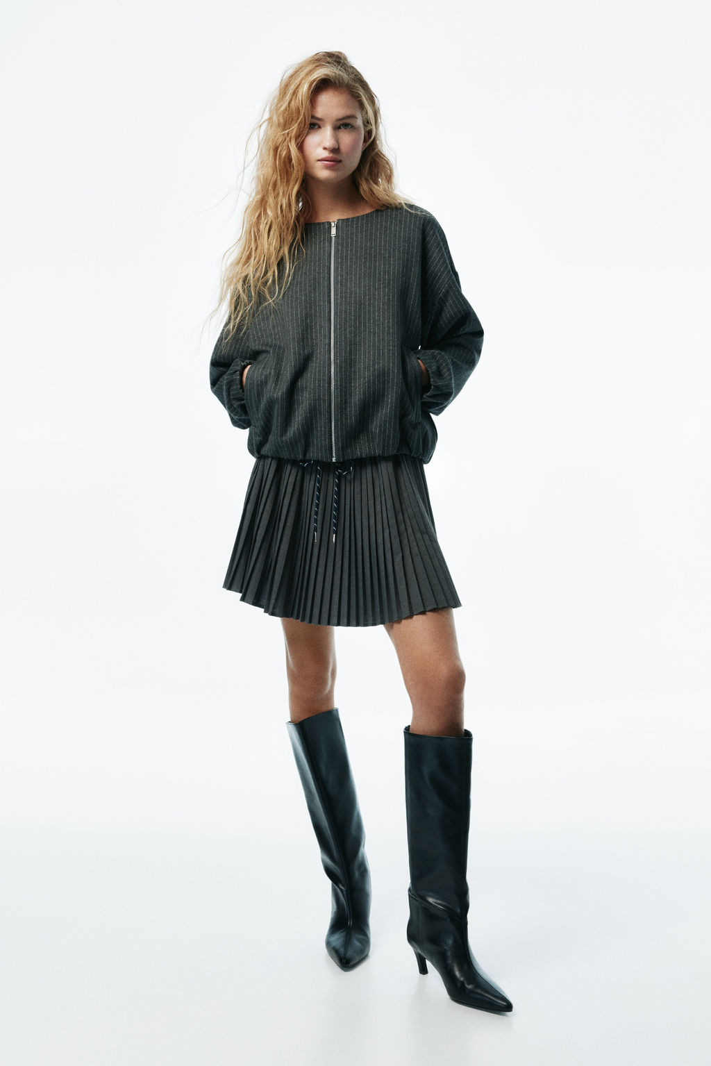 Chaqueta oversize de punto - H&m фото 4