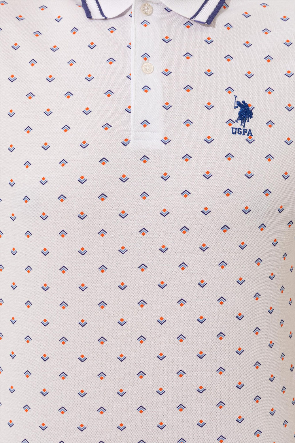 U. S. Polo Assn Мужская синяя футболка с воротником-поло - U.s. polo assn фото 12