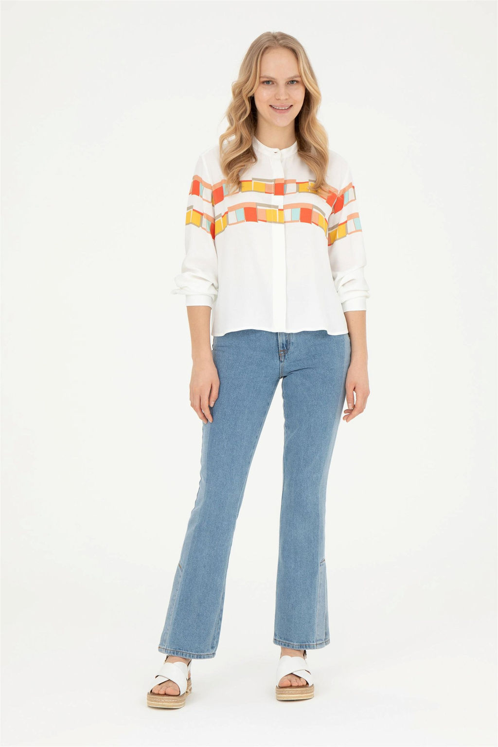 Женская рубашка с длинным рукавом RED - U.s. polo assn фото 4