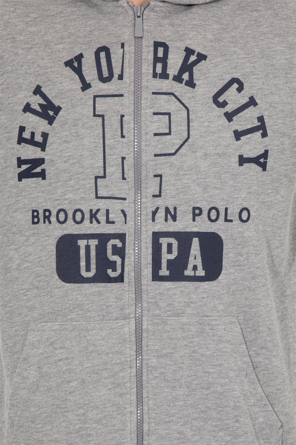 U. S. Polo Assn / Мужской серый меланжевый вязаный кардиган - U.s. polo assn фото 12