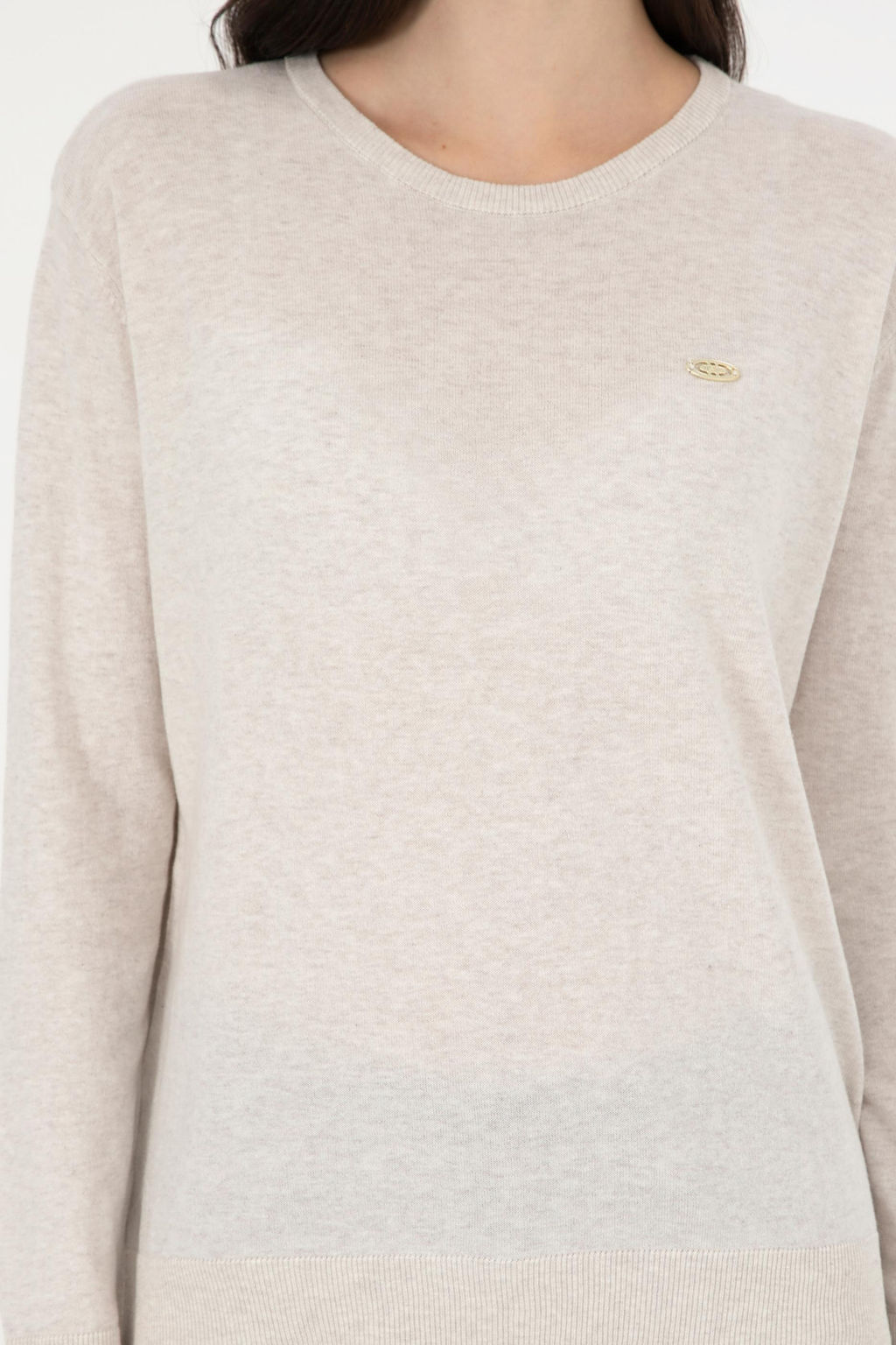 Женский базовый свитер из каменного меланжа Неожиданная скидка в корзине - U.s. polo assn фото 6