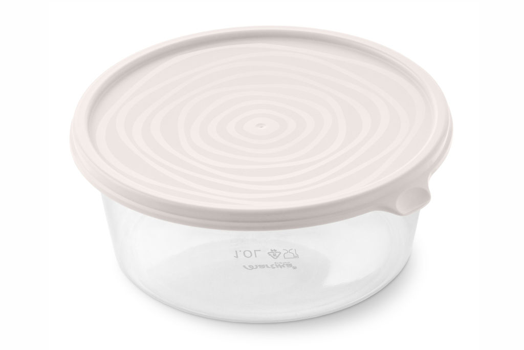 Цена за 2 шт. Контейнер "Сальваре" 1л кремовый С223КРЕМ