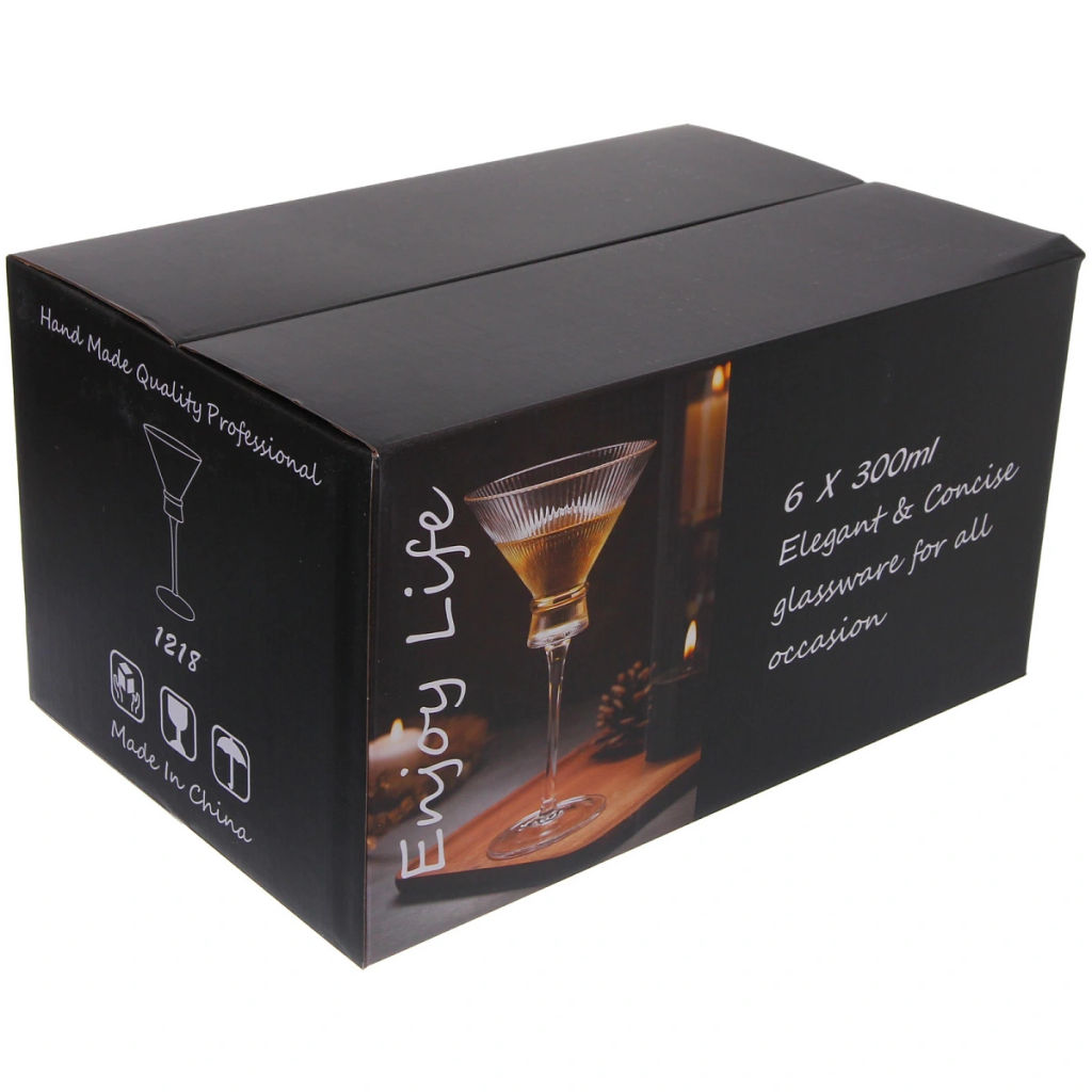 Бокал для мартини 220 мл "VIVALDI" в наборе 6шт, красный