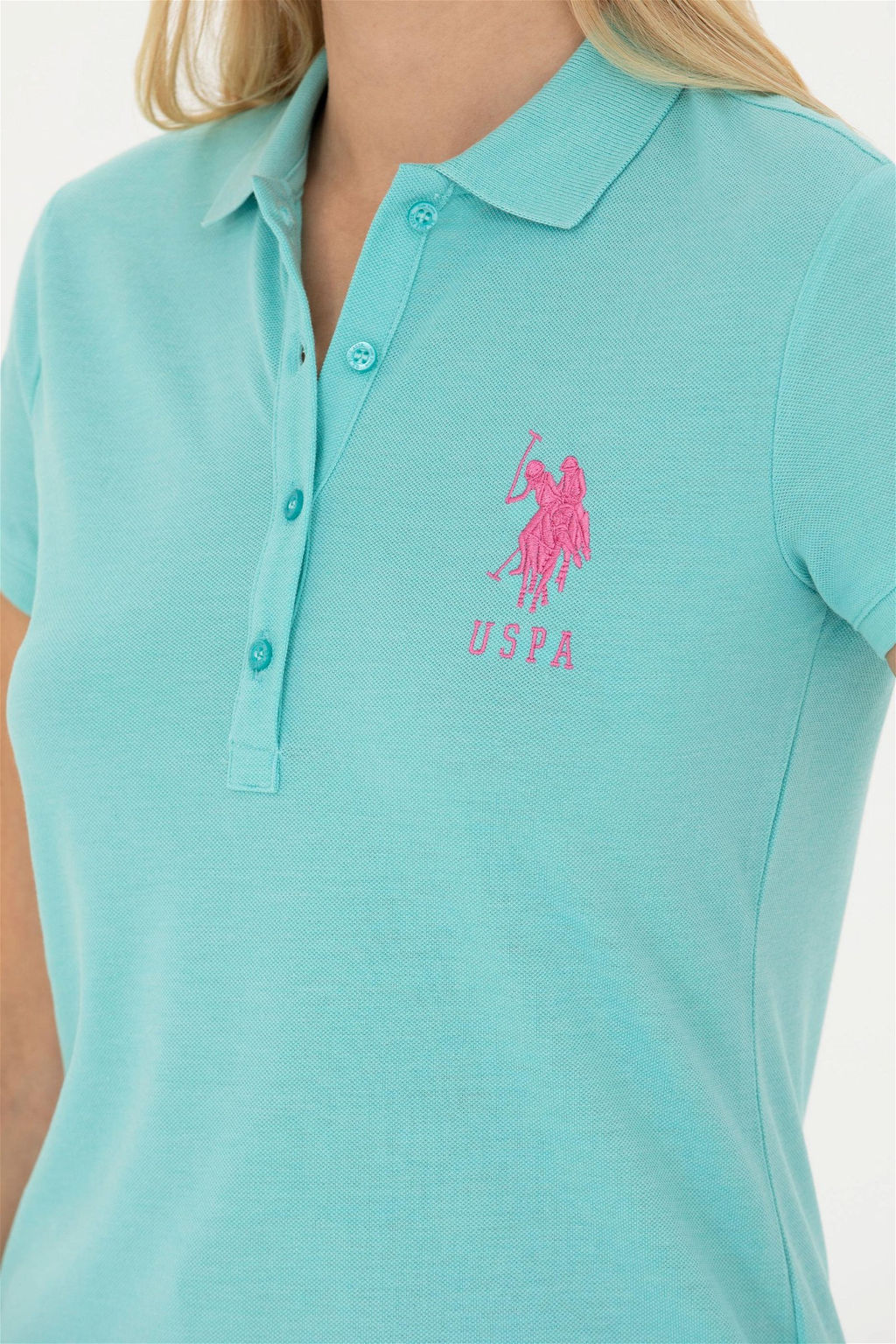 Женская мятная базовая футболка Неожиданная скидка в корзине - U.s. polo assn фото 7