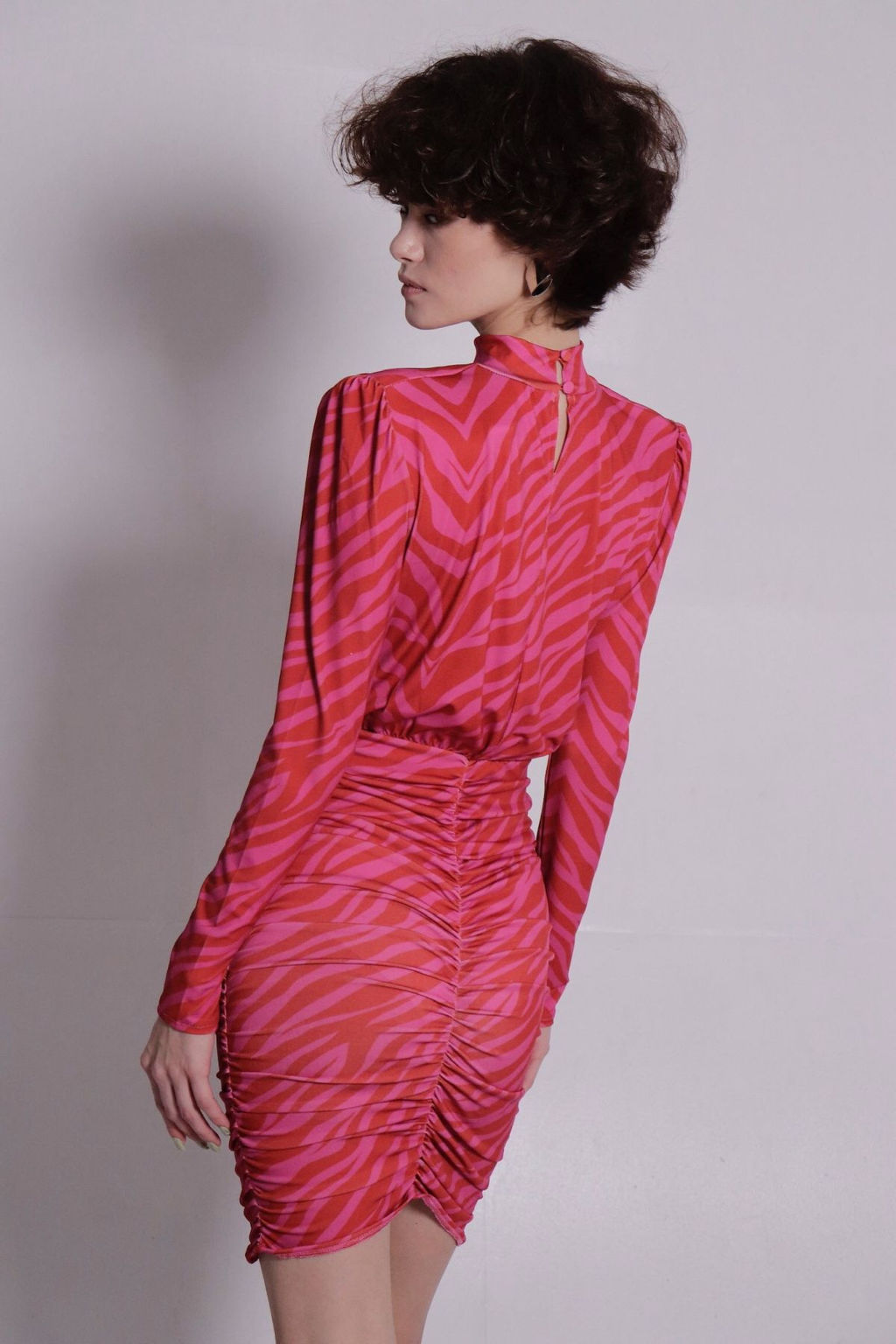 Платье розово-красное в стиле 90-х - Martichelli фото 8