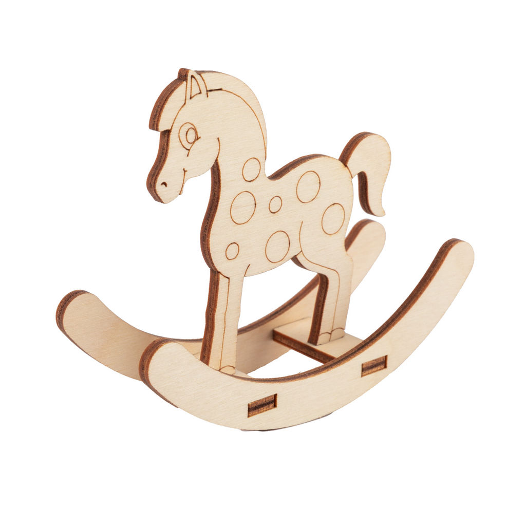 Заготовка для декорирования Mr. Carving КЛ-41 Лошадка-качалка фанера х 9.7 х 8 см