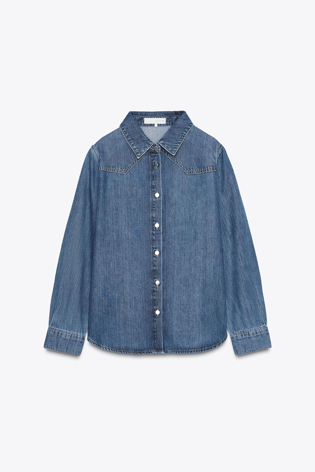 Z1975 FLUID DENIM SHIRT - Zara фото 5