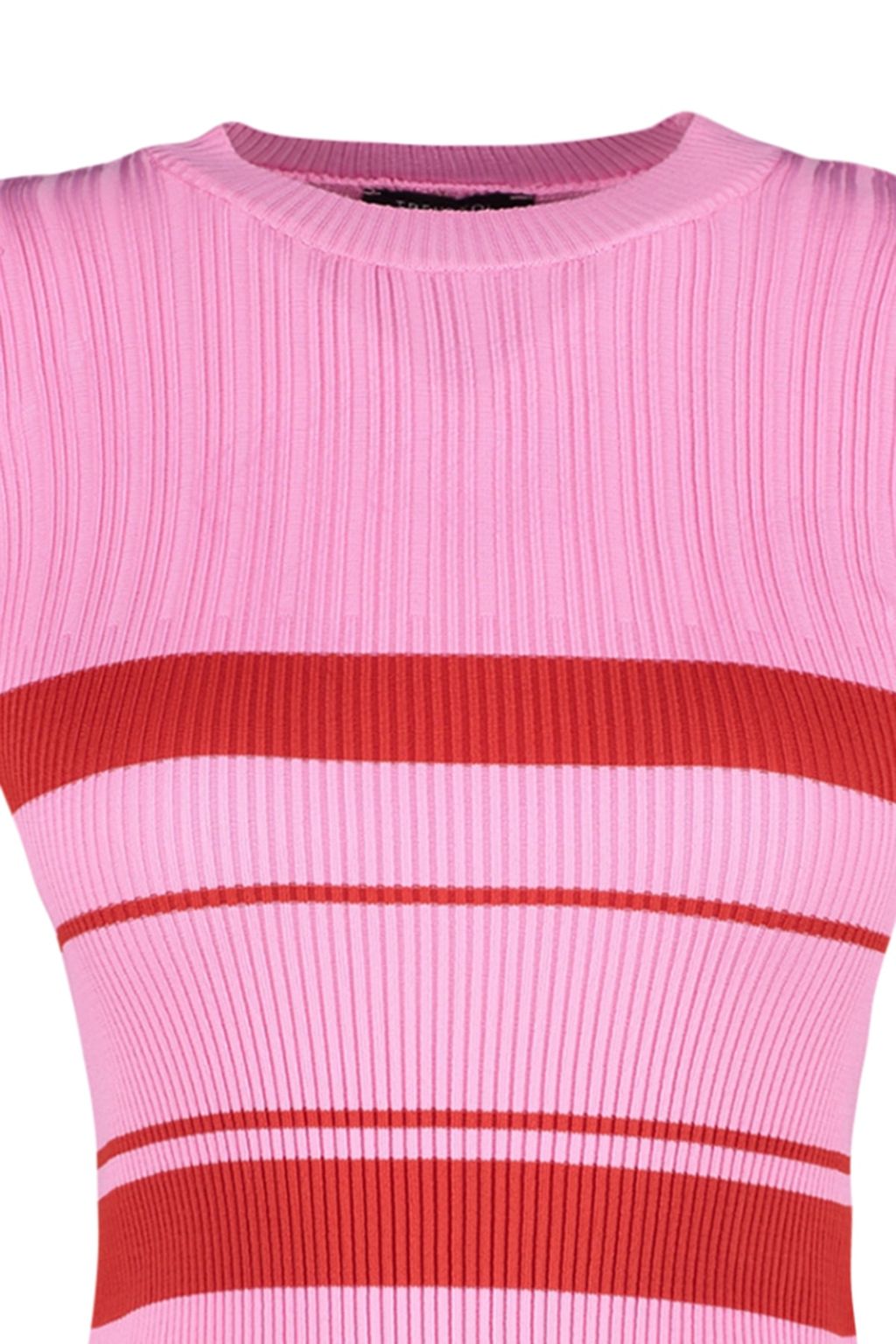 Pembe Bisiklet Yaka Ince Bluz TWOSS21BZ0370