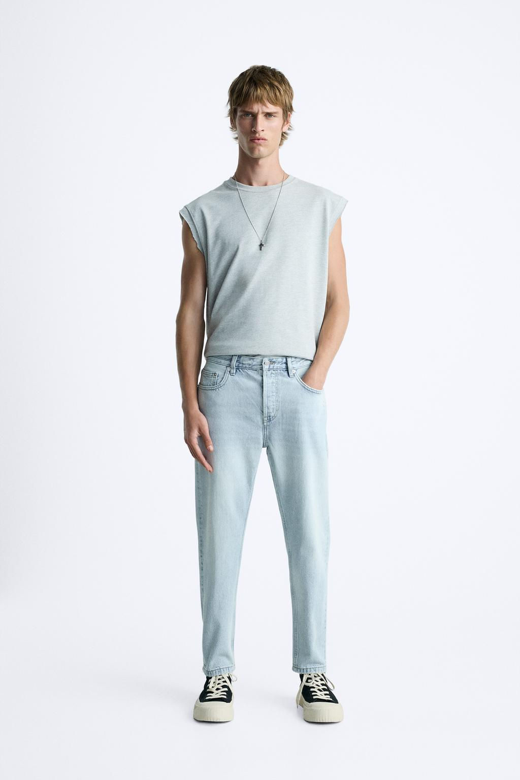 SLIM FIT CROPPED JEANS - Zara фото 37