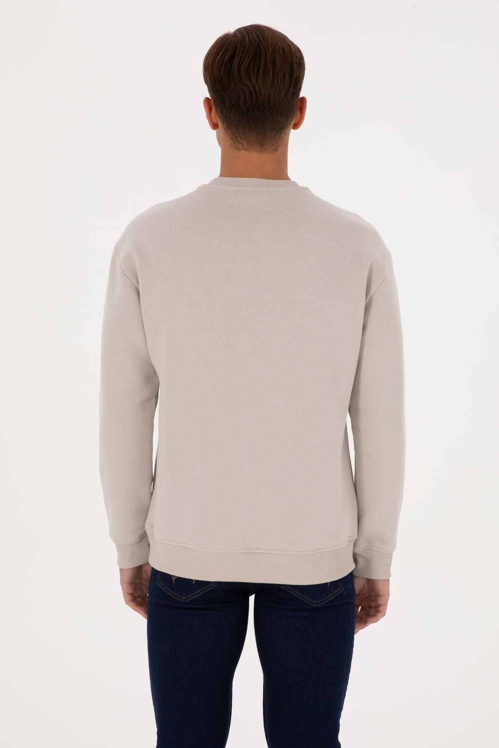 Erkek Ta_ Basic Sweatshirt