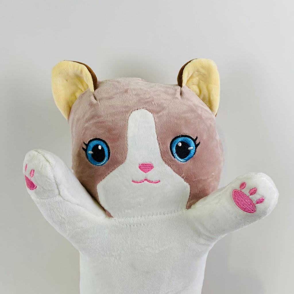 Мягкая игрушка Котик батон голубые глазки длинный 90 см - Storyland фото 8