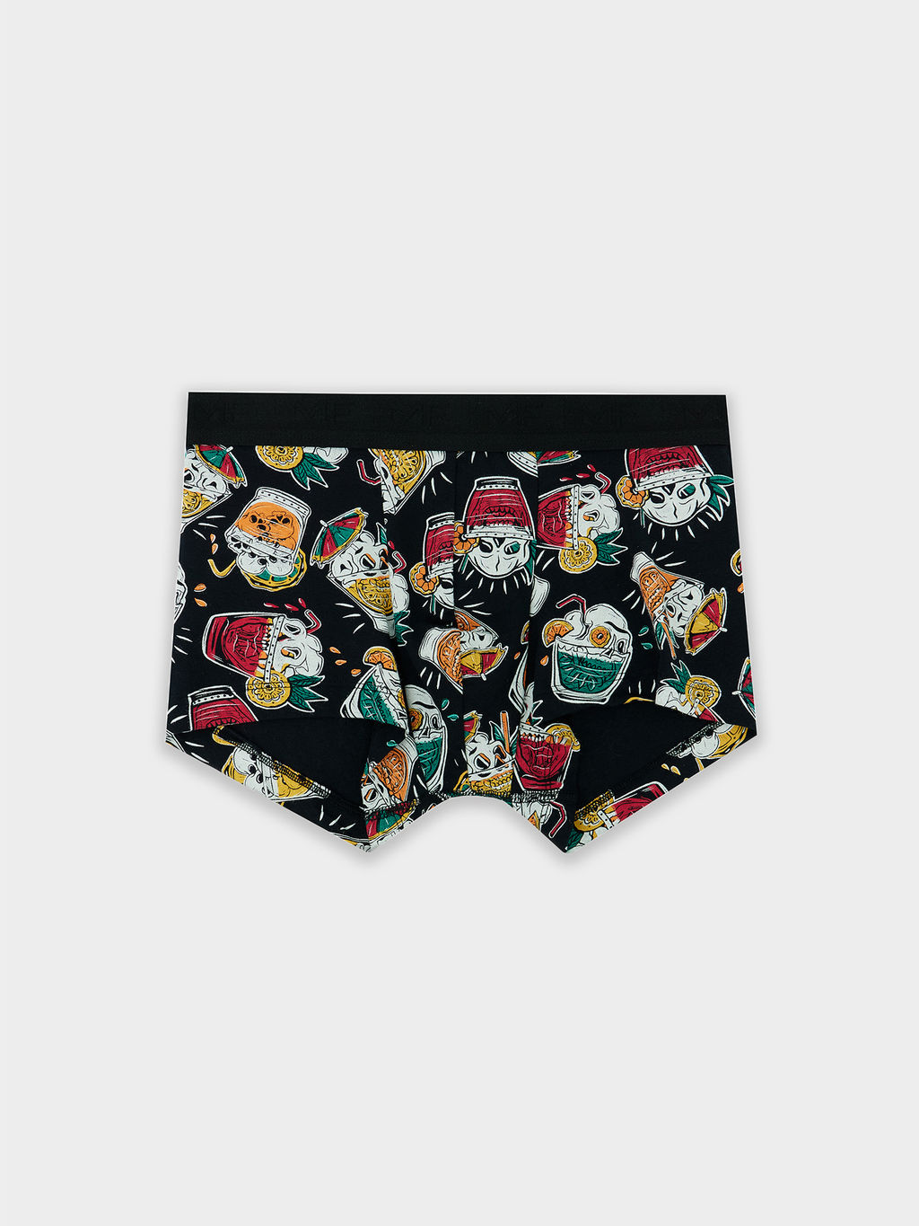 Цена за 2 штуки! Трусы мужские боксеры черные с принтом в виде коктейлей - Mark formelle фото 5