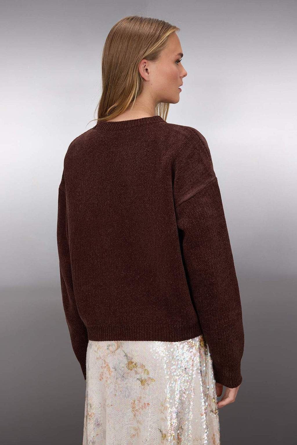 Pembe Genis Kal?p Ozel Iplik Triko Kazak TWOAW26KZ00090 - Trendyolmilla фото 10