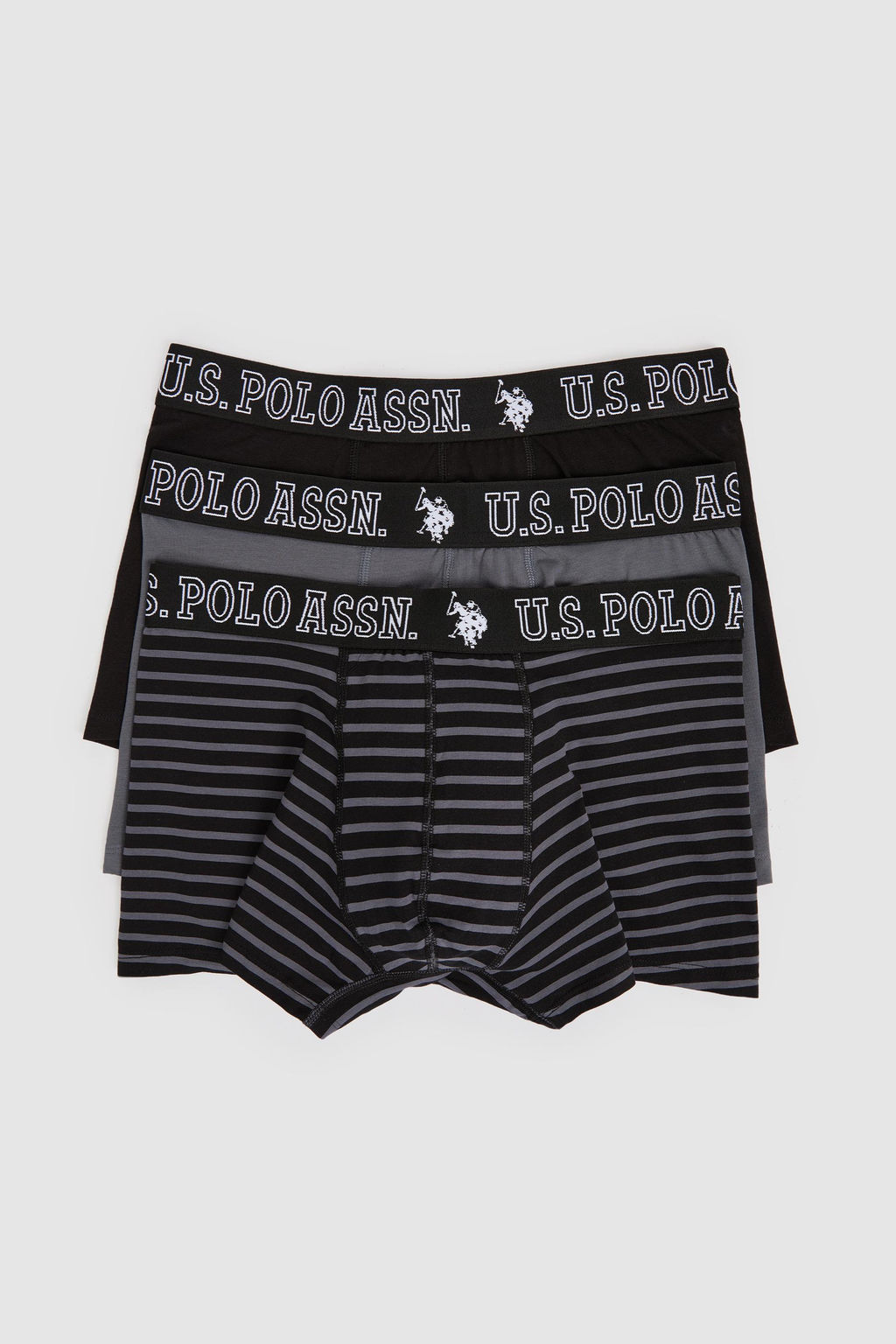 Erkek Siyah 3l_ Boxer Tak_m_