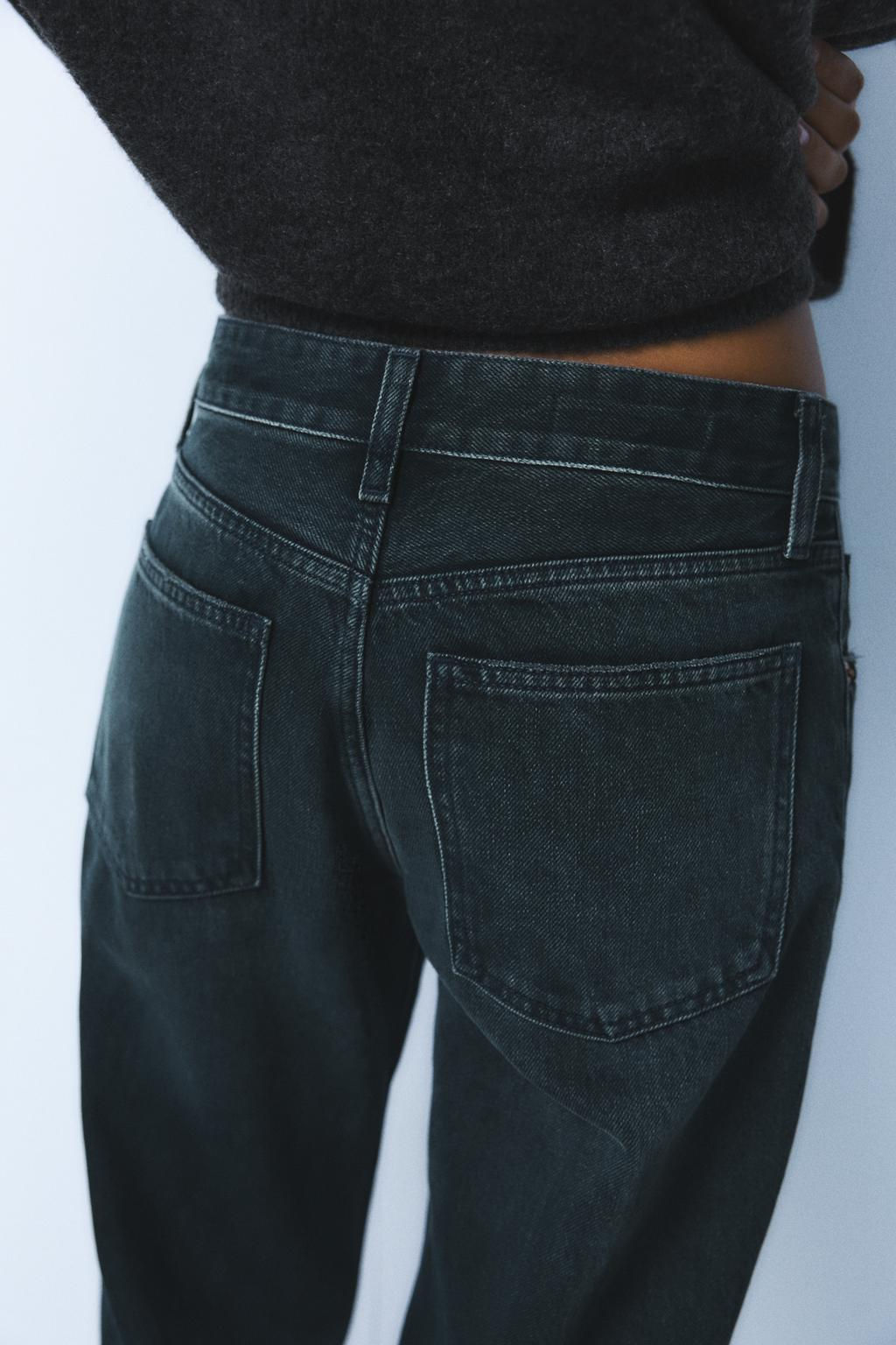 TRF WIDE-LEG MID-WAIST JEANS - Zara фото 12