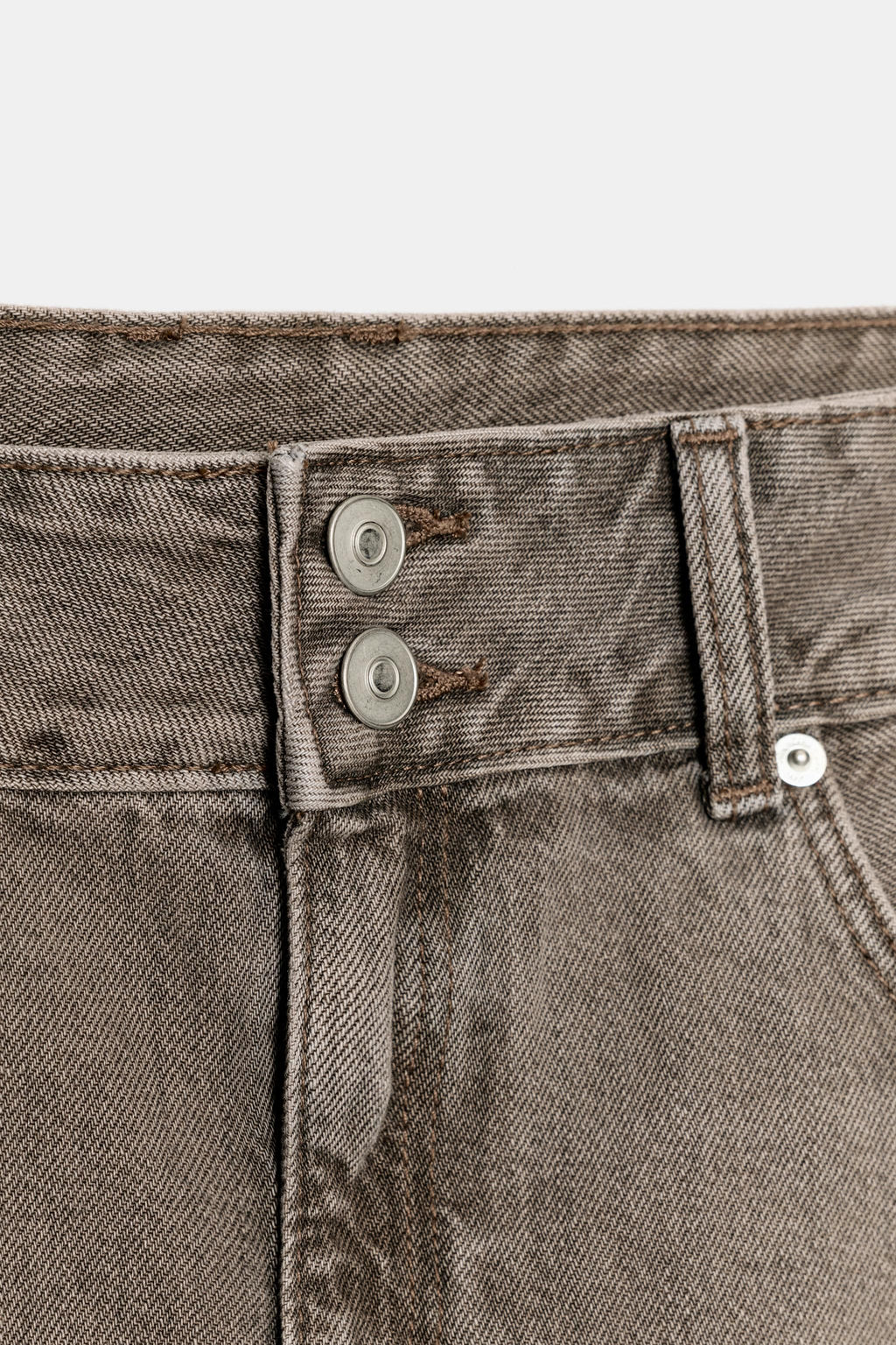 TRF COLOURED DENIM MINI SKIRT - Zara фото 6