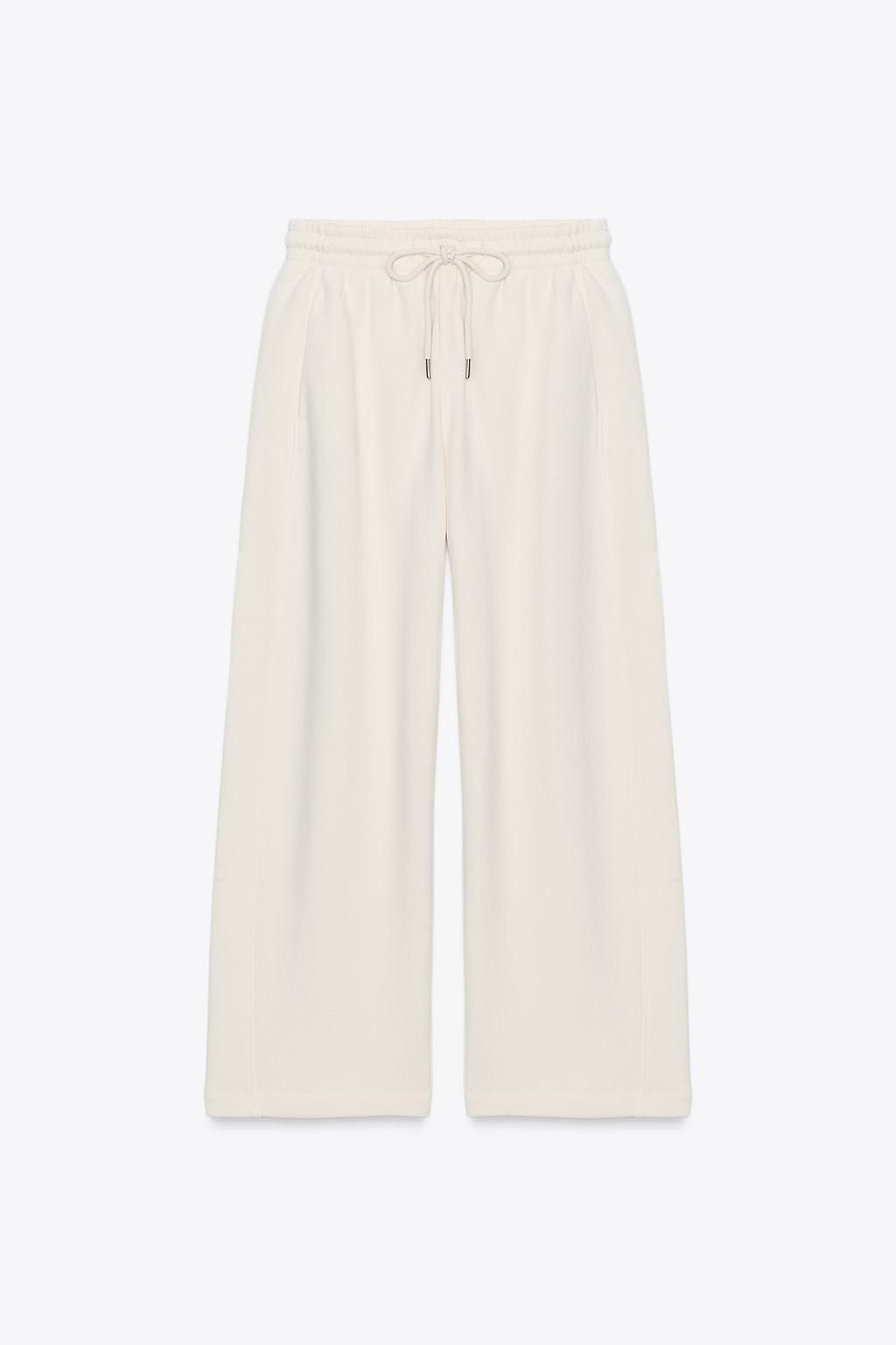 RUSTIC WIDE-LEG TROUSERS - Zara фото 6