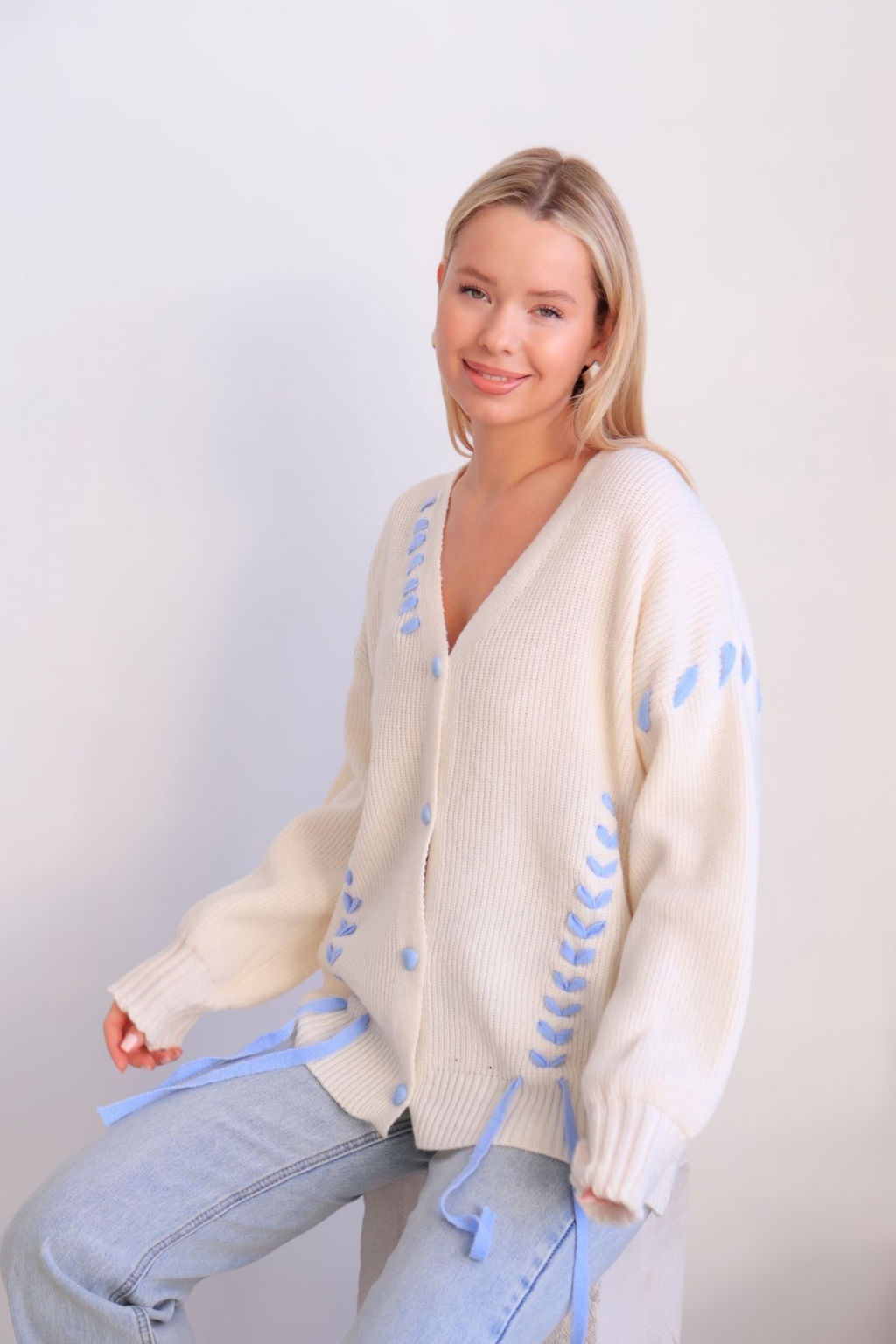 Martichelli Кардиган молочный фото 5