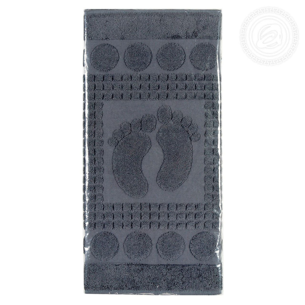 Полотенце махровое "Ножки" (графит) 50*70/1 шт. - 50*70 Махровые полотенца "Арт Дизайн" (Узбекистан)