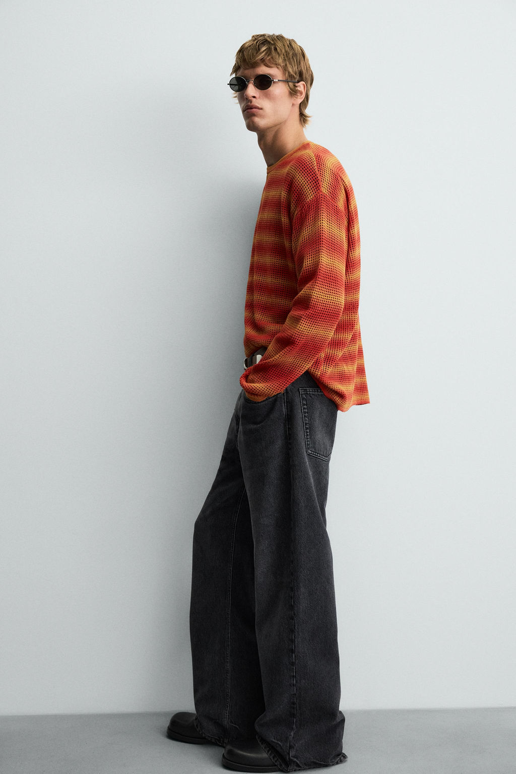 STRIPED OPEN-KNIT SWEATER - Zara фото 7