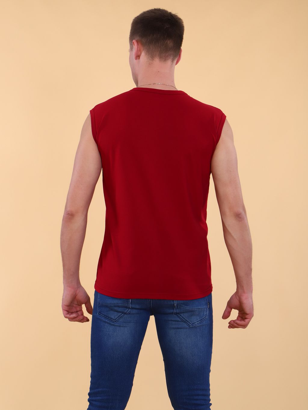 М360 Майка мужская (бордовый) - Иванушка-трикотаж фото 4