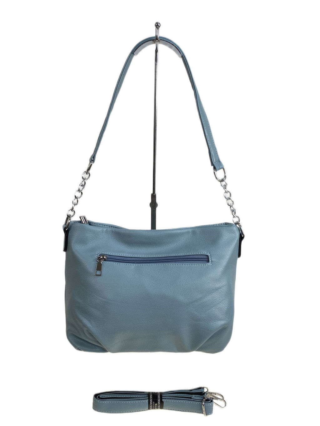 Женская сумка из искусственной кожи, цвет голубой - Greta фото 2