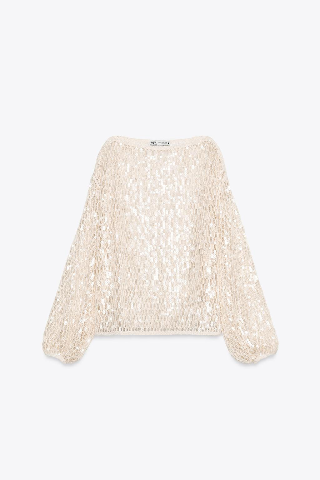 ZW COLLECTION SEQUIN TOP - Zara фото 6