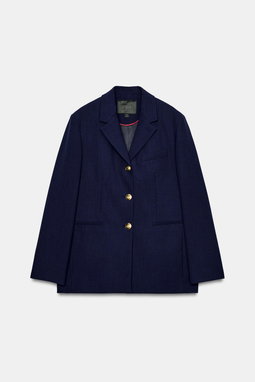 BLAZER BOTONES ZW COLLECTION / Azul?n - Zara фото 3